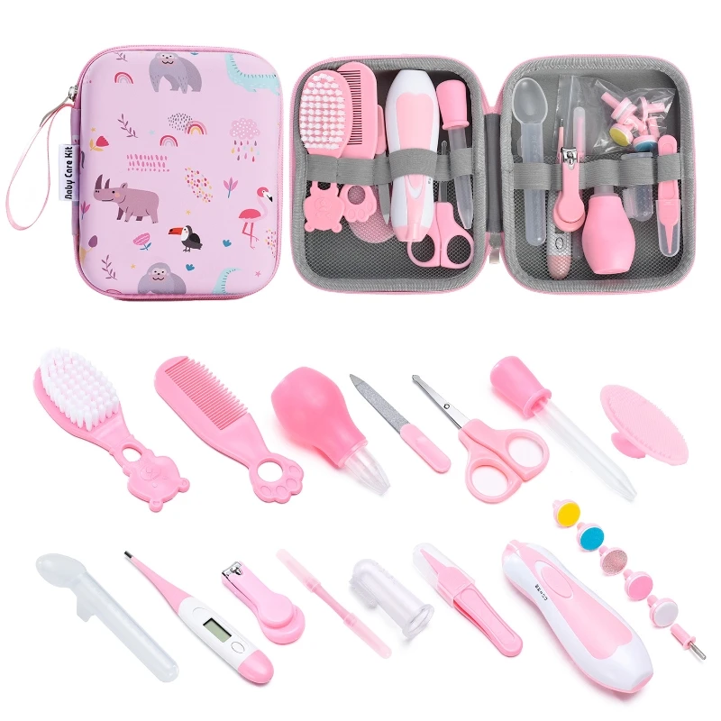 Baby EVA package care set Children's baby nail clippers feeding medicine inhaler comb and other 20 sets baby care kit