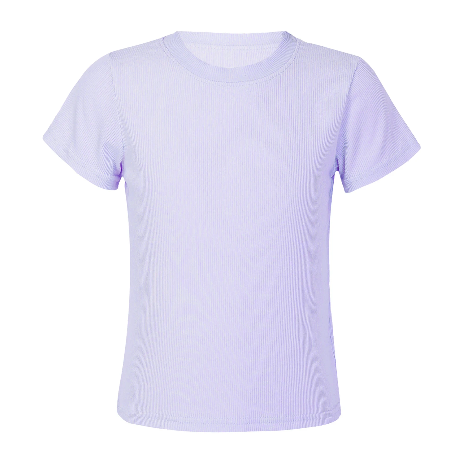 4 Colors Girls Summer Cool Quick Dry T-shirts Tennis Yoga T-shirt Tops Kids Short Sleeve Casual Stretchy Breathable Sporting Top