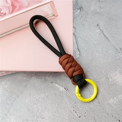 Handcrafted Woven Keychain Lanyard - Stylish Anti - Lost Knot Key Holder Accessory (E)