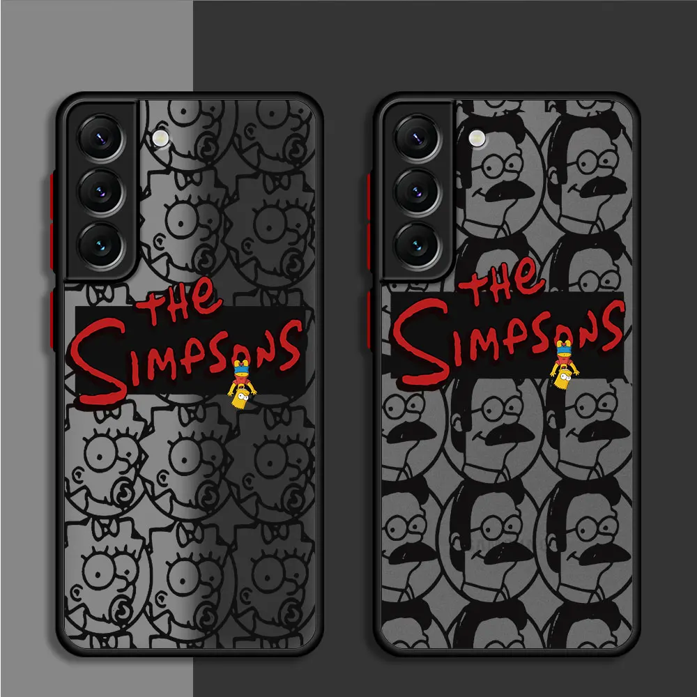 Custodia Cartoon Homer Simpson Per Samsung Galaxy S22 Plus S10 Lite S20 Fe S24 Ultra S23 Ultra S9 S21 S21 Fe S9 Cover Morbida Trasparente