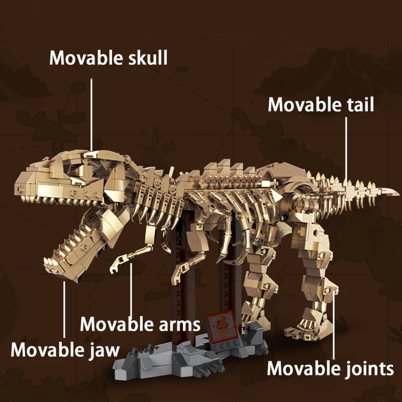 Dinosaur Park Fossil Model Bricks