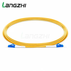 10 Pcs LC UPC to LC UPC Simplex 2.0mm 3.0mm PVC  Single Mode Fiber Patch Cable  jumper fiber patch cord fibra optica