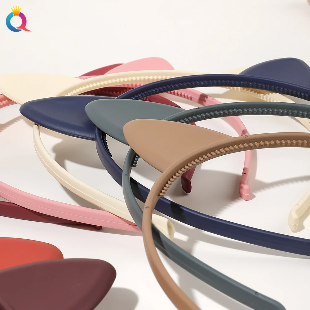 2023 mattierte Kunststoff Katze Ohr Haarbänder Stirnband Scrunchie Frauen Mädchen Haar Kopf Hoop Bands Zubehör Kopfschmuck Kopfbedeckung Halter – Detail 5