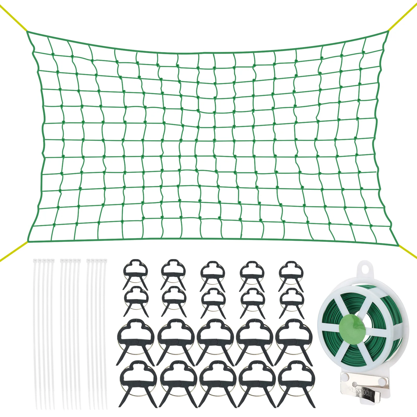 

Garden Trellis Plant Clip Net Set Cable Tie Mesh New Style One Pack Plants Gardening Supplies Wrapping Wire