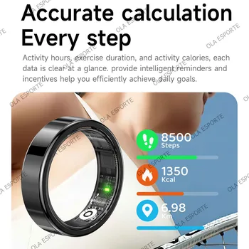 2026 New Smart Ring Heart Rate Blood Pressure Sleep Monitoring Motion Tracking IP68 Waterproof Men Women Smart Ring Holiday Gift 5