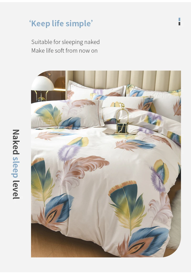 Title 3, Jogo de lençol e capa de edredom de algodão plu...