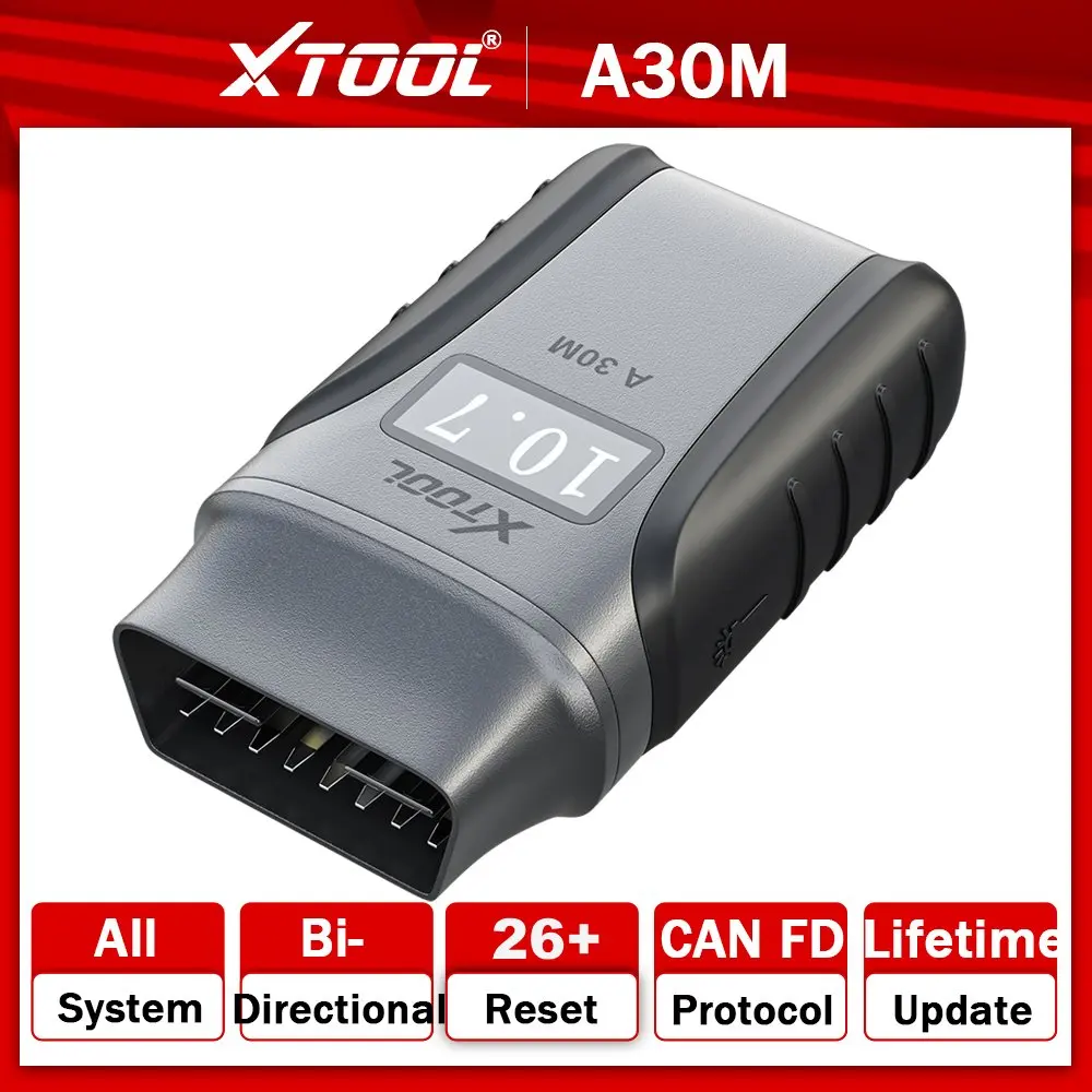 XTOOL Anyscan A30M OBD2 herramienta de diagnóstico de coche escáner bidireccional herramienta BT inalámbrica para Android iPhone todos los sistemas de diagnóstico CANFD