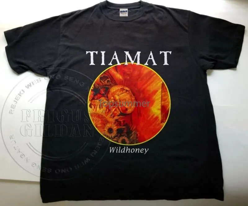 

Tiamat - Wildhoney Album 1994 Metal Rock Black Metal T-Shirt Black