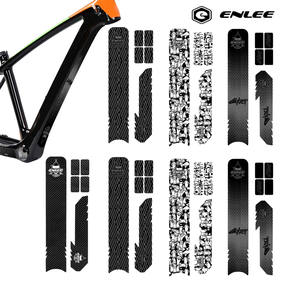 ENLEE Bike Frame Protector MTB Road Bike Chain Protective Sticker