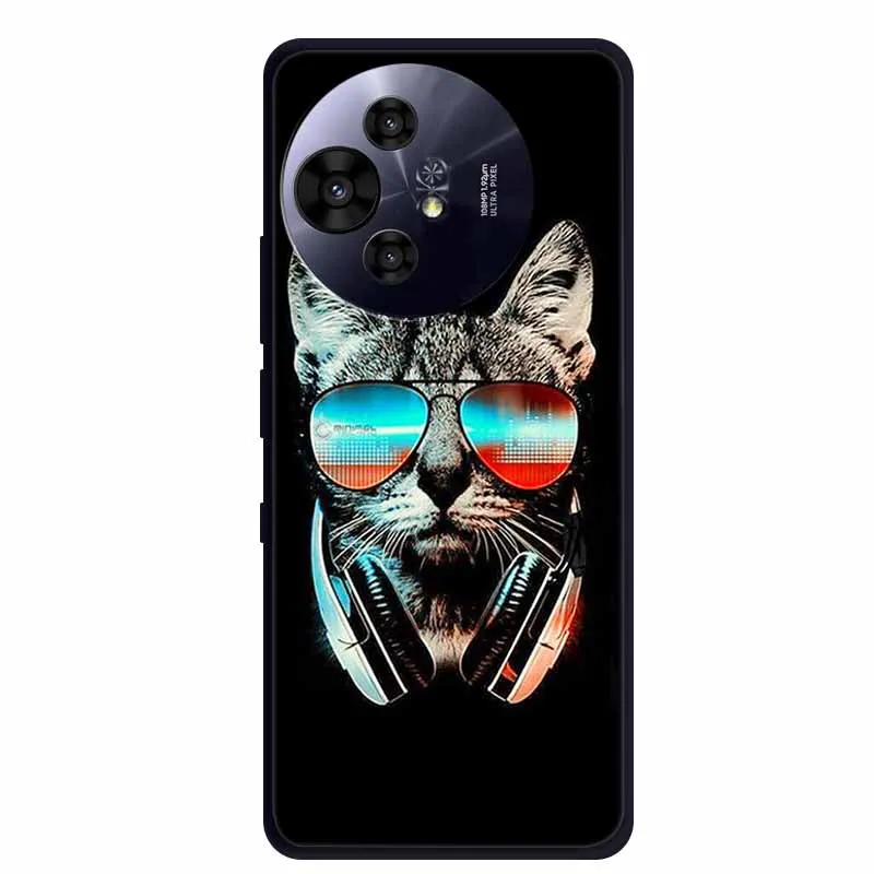 Premium Black Silicone Protective Case for TCL 50 Pro NxtPaper 5G