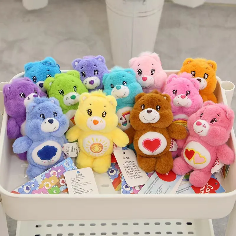 thumbnail image 2 of Llavero con colgante de peluche de oso cariñoso genuino de 15 cm, colgante de muñeca para mochila escolar, regalo de cumpleaños para niños, decoración para parejas, 2 of 5