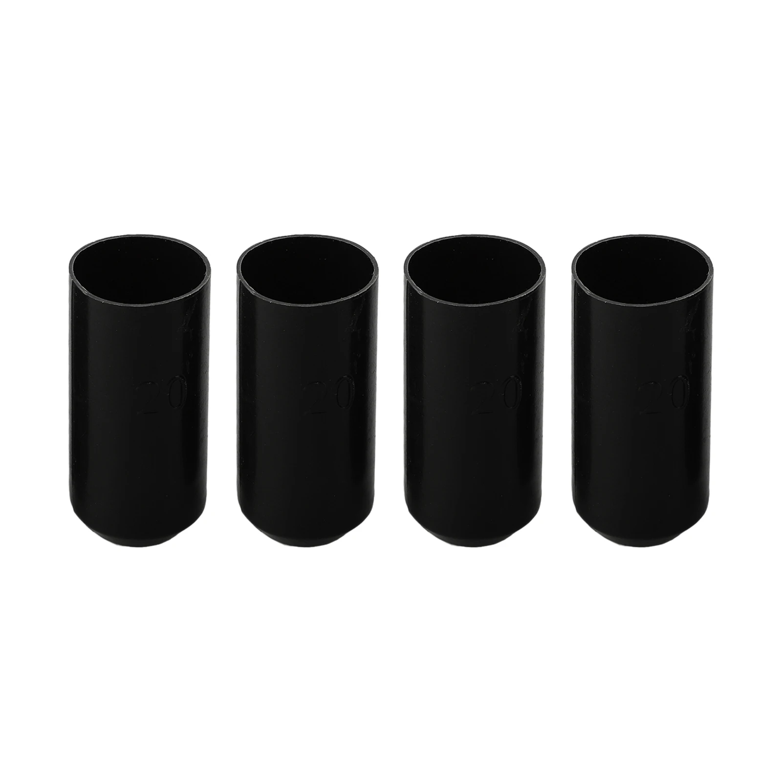 100개 폴리올레핀 열수축 엔드 캡 20x45mm 전기 절연 및 기계적 보호용, 전선 끝단 보호용