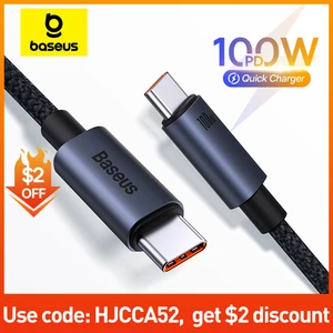 USB-кабель Baseus для iPhone 15 promax с USB C на Type C, кабель для быстрой зарядки для Xiaomi, Samsung, MacBook, iPad 5A, шнур для быстрой зарядки