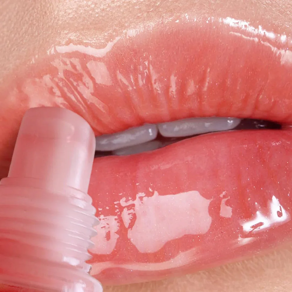 6Pcs Fruity Flavor Moisturizing Clear Lip Gloss Lip Gel Hydrating Moisturizing Lip Gloss lumping Lip Oils Gift Women Lips Makeup 2