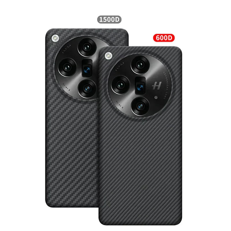 Case for OPPO Find X7 & X7 Ultra Real Carbon Fiber Aramid Anti-explosion Bulletproof Phone Protective Cover Protection Shell