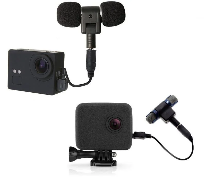 External Mic Gopro Hero Hdmi Profesional Mini Stereo Microphone