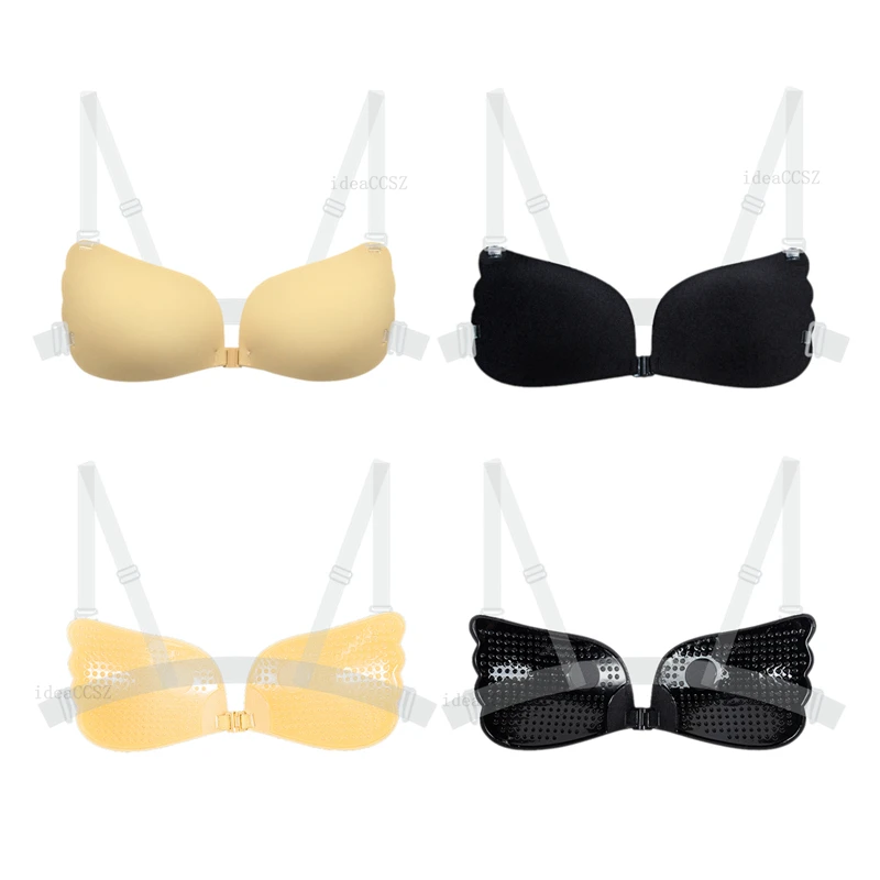 Fashion Sexy Underwire Invisible Bra Clear Strap Invisible Bra Sexy  Bralettes Women Transparent Clear Push Up Lingerie