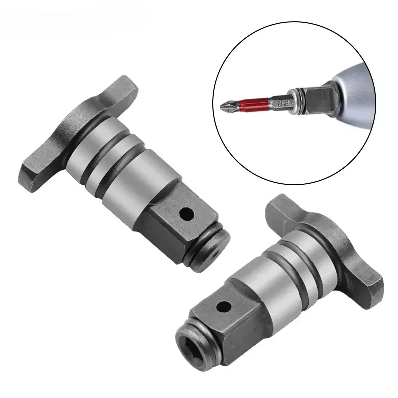 

T-Shaped Electric Brushless Impact Chrome Hammer Shaft Conversion Head Wrench Adapter Drill Bit Vanadium Steel