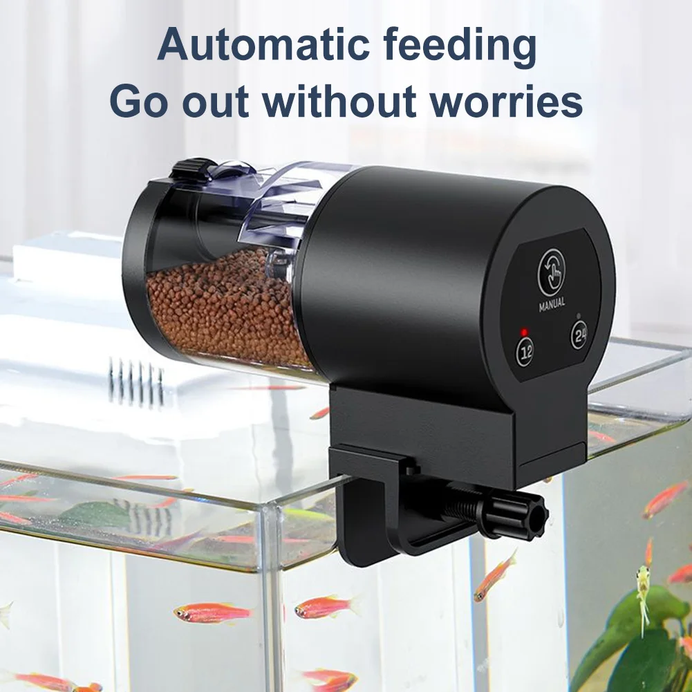 Automatic Fish Tank Feeder Large Capacity Timer Fish Food Dispenser 100Ml Aquarium Goldfish Feeder for Aquarium and Turtle Tank