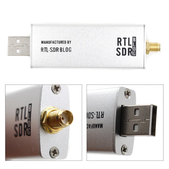 Récepteur SDR professionnel, puce RTL2832U, 0.1MHz-1.7GHz AM FM, récepteur  Radio défini par logiciel avec/sans antenne