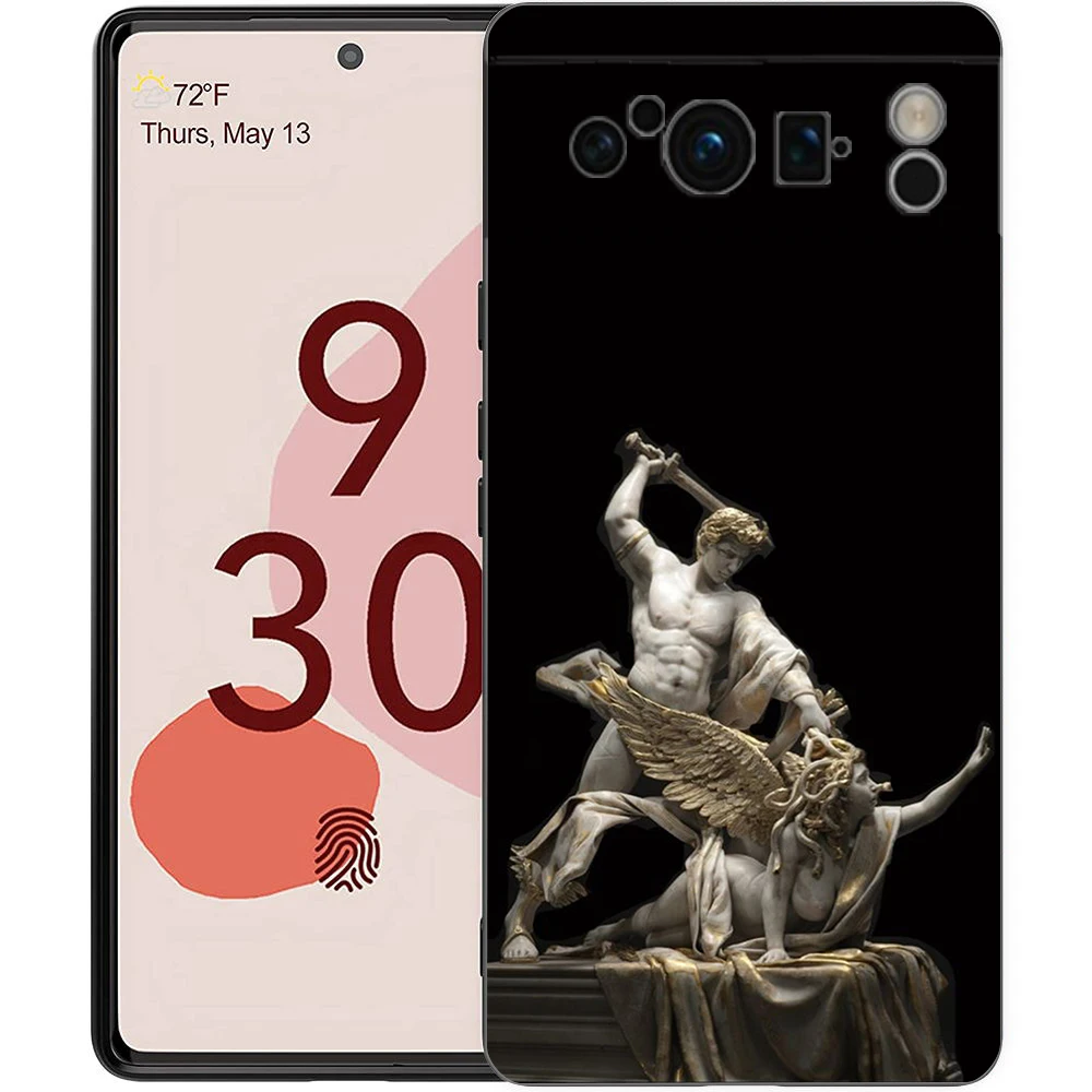 Ancient Greek Sculpture Shockproof Black TPU Phone Case