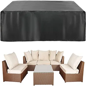 Copertura per Mobili da Giardino per Divano, Tavolo, Sedia, Panca da Patio, Impermeabile, Antivento, Anti-UV, Protezione da Pioggia e Neve