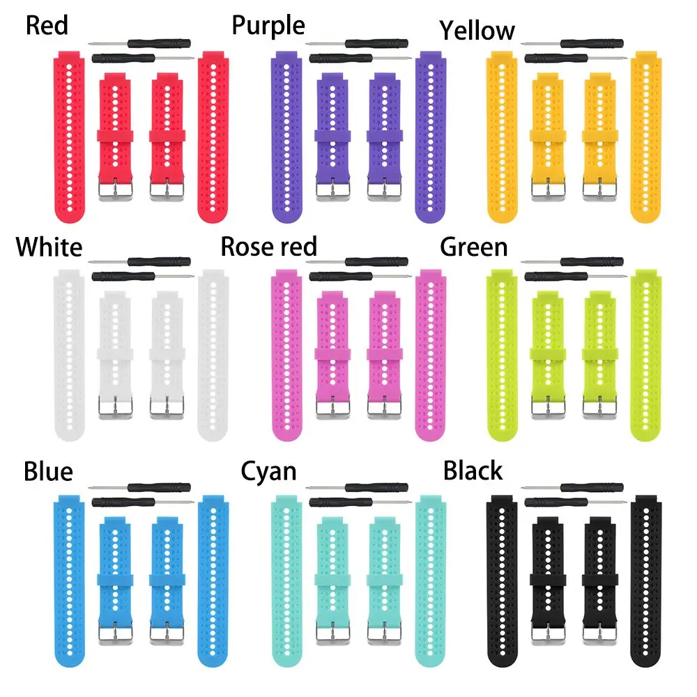 Silicone Solid Color Watch Band Wrist Strap Replacement