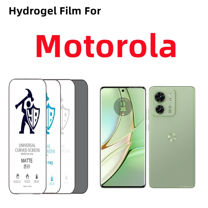 

2 шт. матовая Гидрогелевая пленка для Motorola Edge + Edge20 30ultra 40 Pro S30 X30 One Zoom Razr 40 5G Razr40 защита для экрана Ultra HD