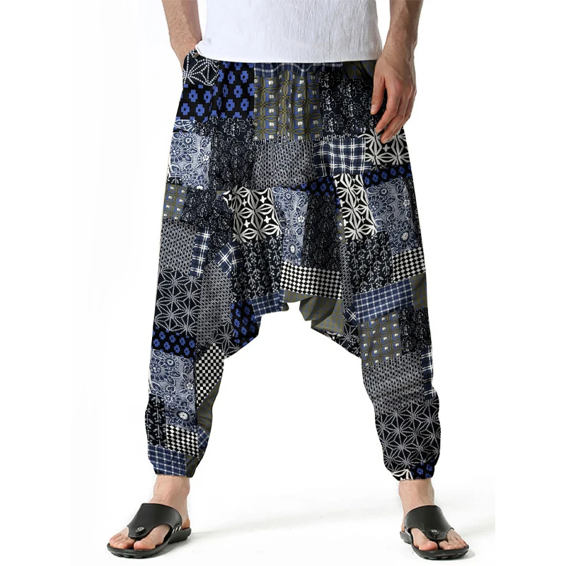 2025 New Men's Harem Pants Comfort Breathabilit Lantern Fashionable Casual Loose Essential For Home Vacation Parties 3