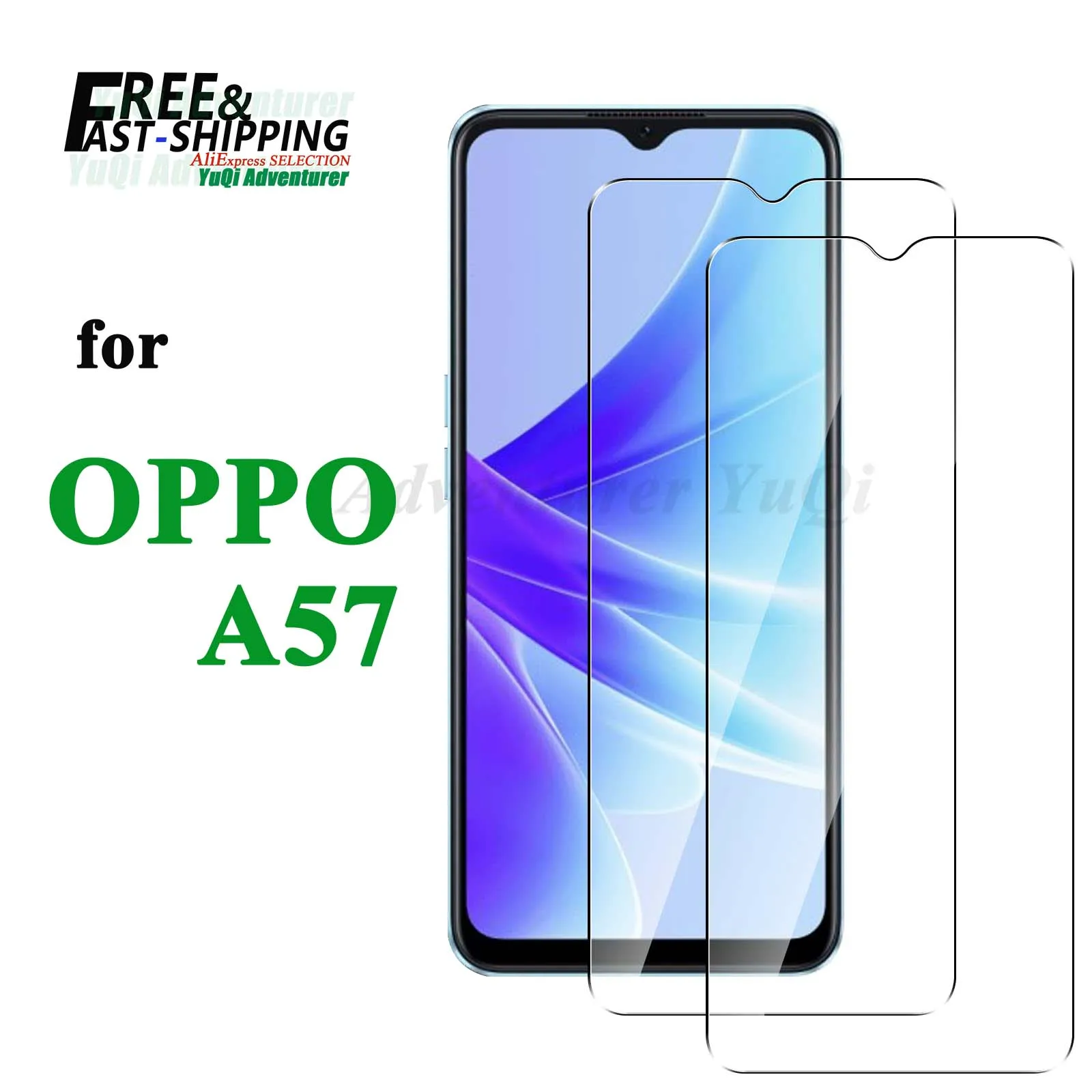 Protecteur d'écran pour OPPO A57 Guatemala Glass Selection, 9H HD Clear Transparent Case Friendly, Free Fast Shipping