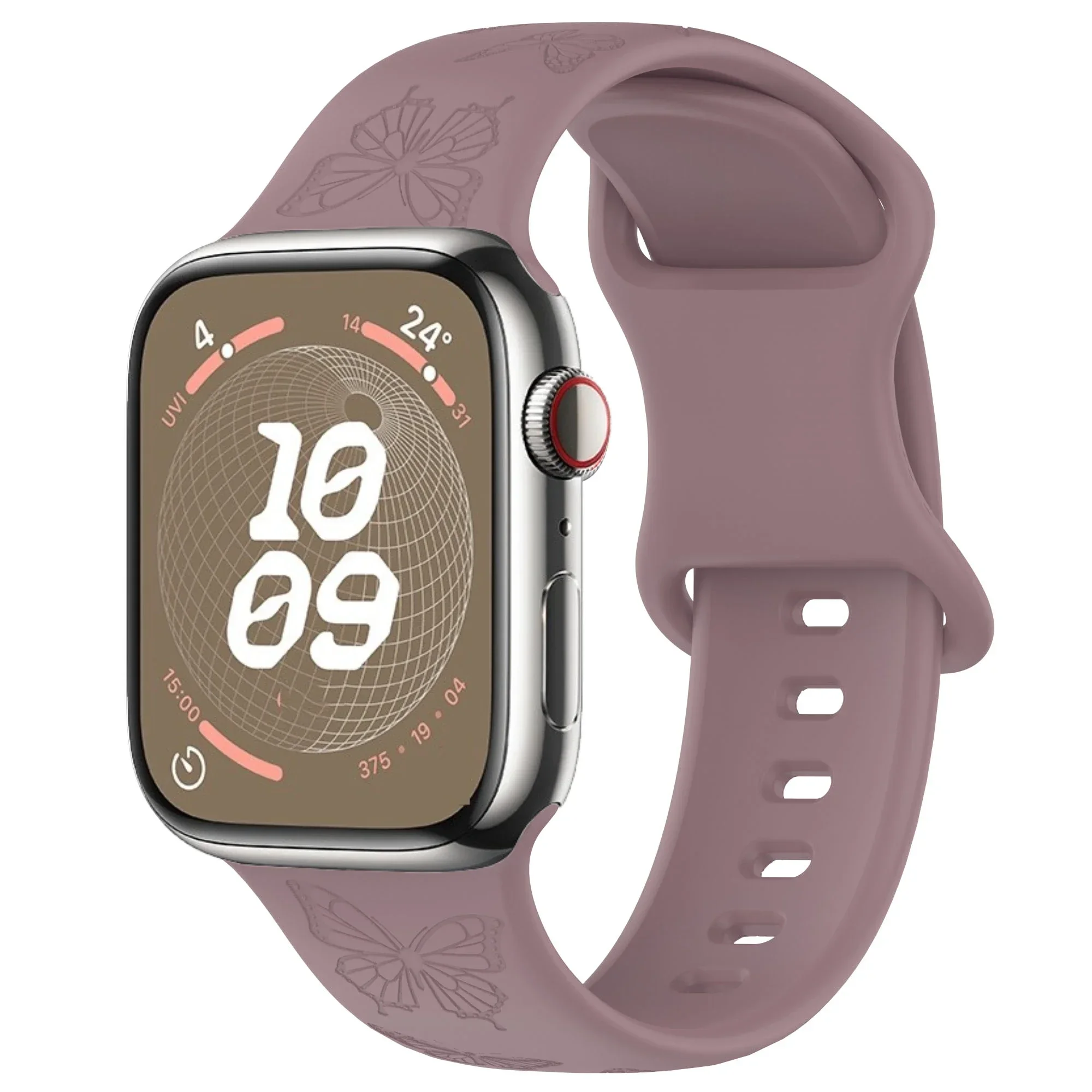 Engraved Silicone Strap with Pattern Design