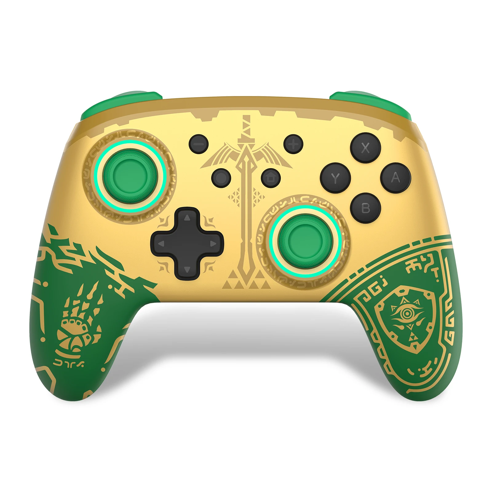 

2023 NEW IINE Golden Joypad Wireless Controller Wake Up Auto Fire Function Compatible For Swtich/Lite/OLED
