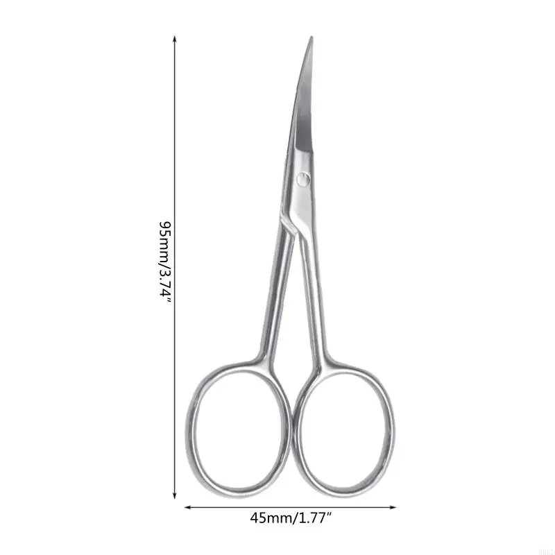 50LD Stainless Steel Curved Scissors Manicure Pedicure Grooming Tool Scissors for Professional Finger & Toe Care 6