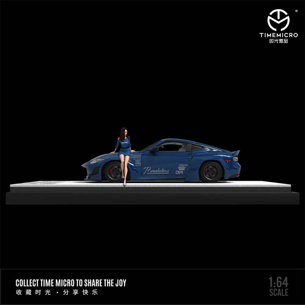 TimeMicro 1:64 400Z Rocket Bunny Pandem Plain JDM Roadster Model