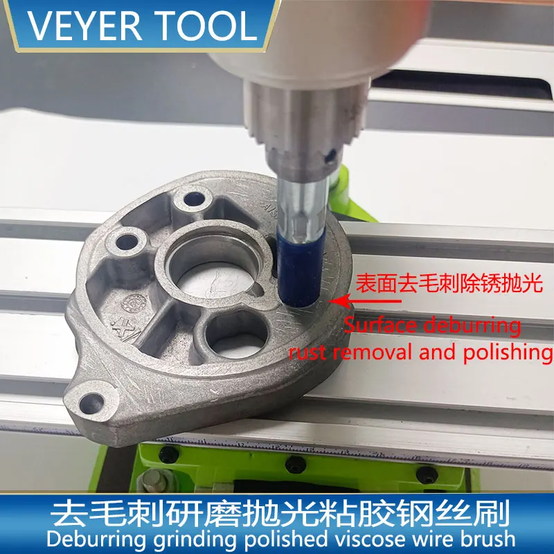 

[Quick Shipment] Rust Removal CNC Brush Polish Deburring Brush CNC Stainless Steel Wire VD-8M Machine Part
