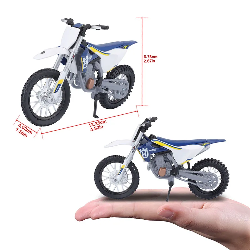 Maisto 1:18 Scale Husqvarna Fc 450 Motorcycle Replicas With