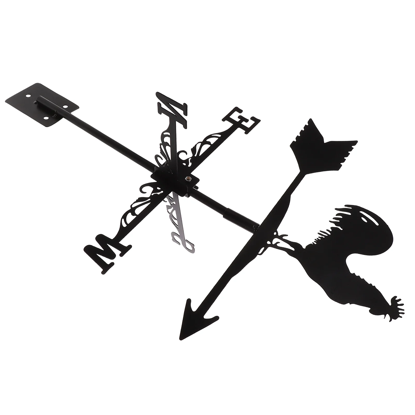 

Wind Direction Indicator Decorative Weather Vane Roof Lawn Decorations Outdoor Garden Weathervane Animal Iron