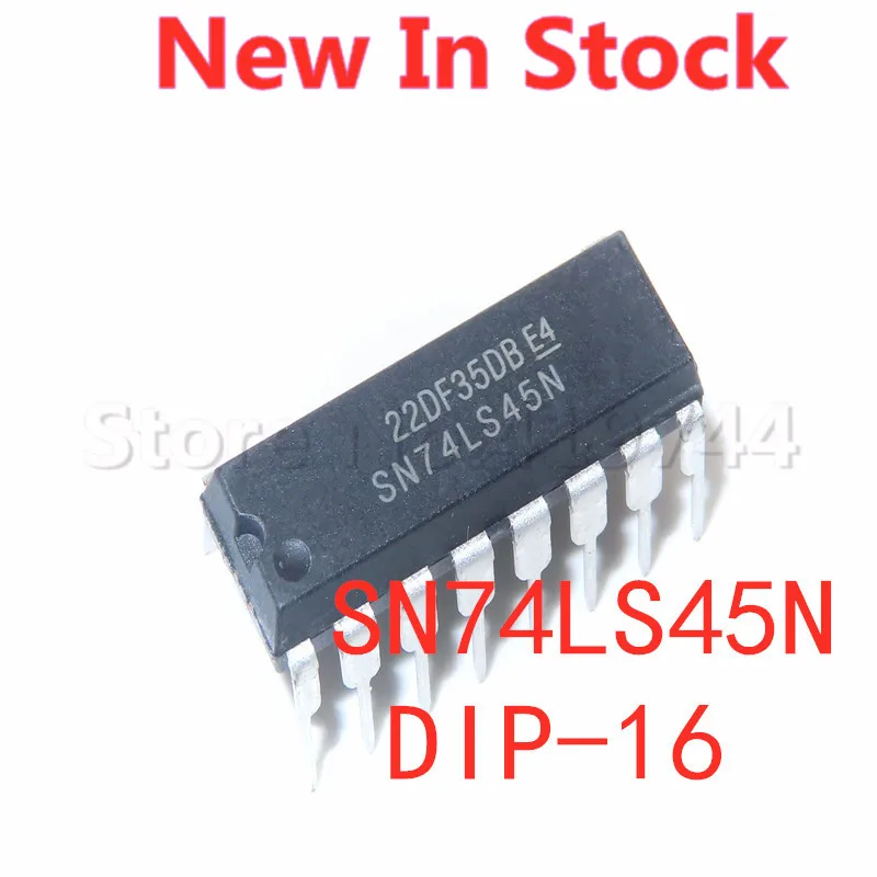 

5PCS/LOT SN74LS45N 74LS45 DIP-16 HD74LS45 Decimal Decoder/Driver In Stock NEW Original IC