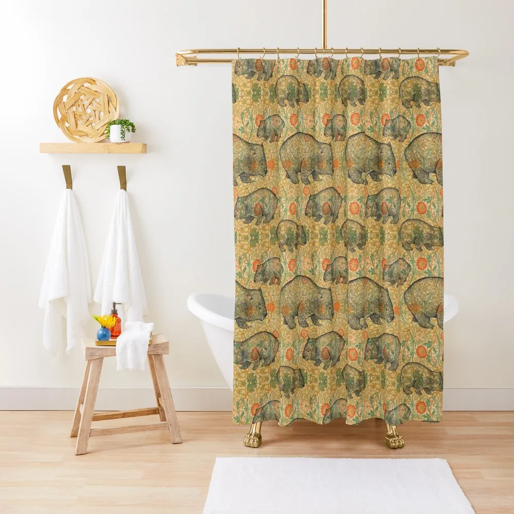 

Ode to a Wombat Shower Curtain For Bathroom Shower Bathroom Accessorys Bathtub Cover Bathroom Fabric Curtain