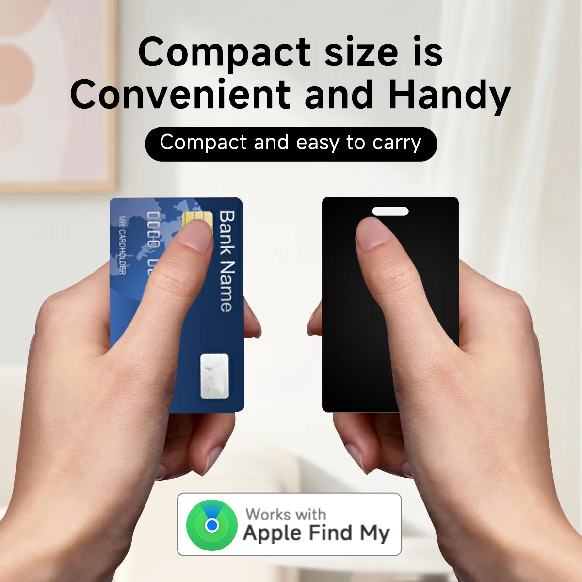 Smart Airtag Air tag Card GPS Tracker Works With Apple Find My Anti-Lost Wireless Wallet Tracking Card Key Finder