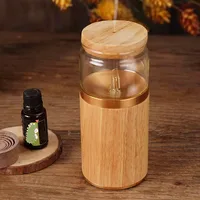 Waterless Aroma Essential Oil Diffuser Wooden Glass Aromatherapy Air Fragrance Electric Scent Diffuser Nebulizer For Home 1