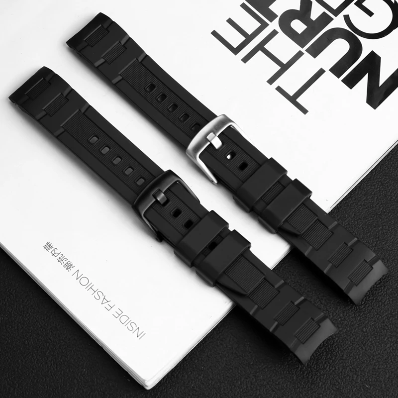 Enhanced Silicone Rubber Watchband 22mm - Waterproof Sport Strap