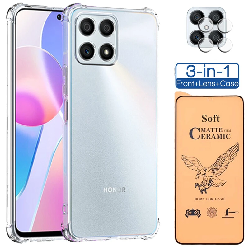 Conjugeren Verdraaiing elke keer Transparent Case Honor X8 | Honor X8 Glass Silicone | Mica Case Honor 50  Lite - Case - Aliexpress