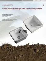 อ่างซักผ้า LHH แบบติดตั้งในระเบียงบ้าน พร้อมที่ขัดผ้า อ่างซักผ้าหินควอตซ์ 5