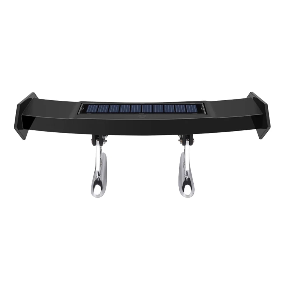 

Mini Small Solar Car LED Rear Spoiler Wing GT Style Car Warning Lamp Turn Signal 4 Modes Decoration