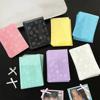 50PCS Laser Dot Decor Photocard Sleeves Holographic Photocard Holder Protective Cover Transparent Card Packaging Supplies 1