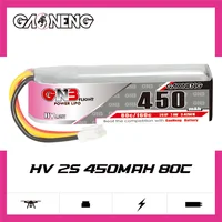 Max 160C GNB 2S 7.6V 450mAh Lipo Battery For Remote Control Car Toy High Rate FPV Drone Parts 80C 7.6V Battery 2