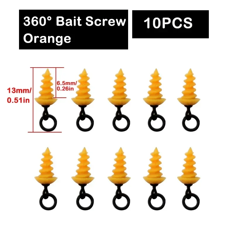 20 Peças Parafusos De Atração De Pesca Vermelho