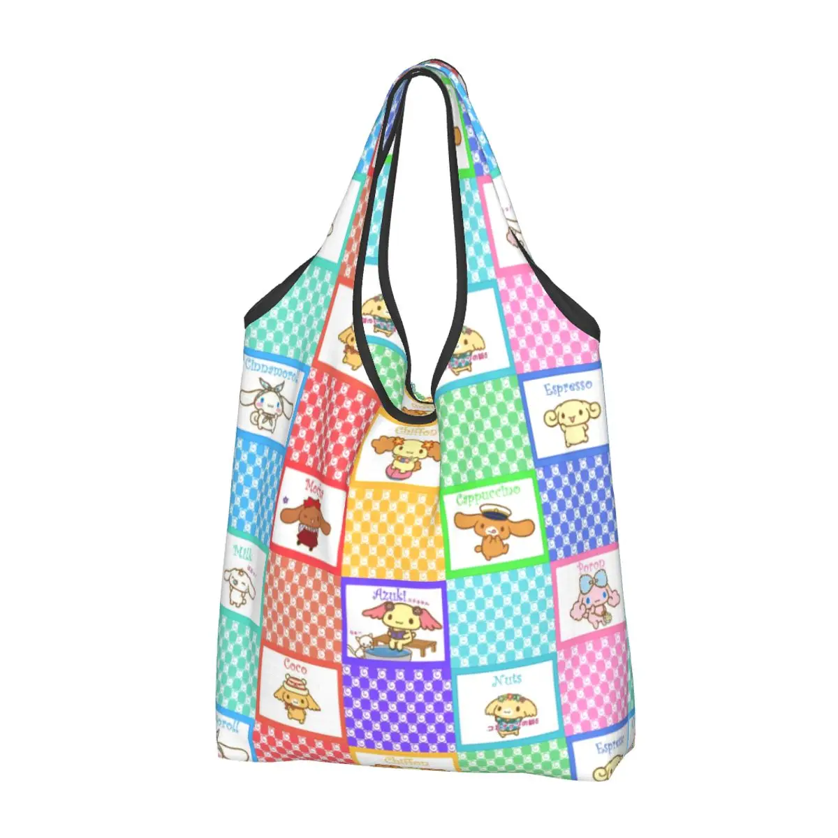 

Пользовательская Мода Cinnamoroll Sanrio мультфильм шоппер сумка Портативная Yugui собака Xina Корица собака продуктовые товары сумка на плечо