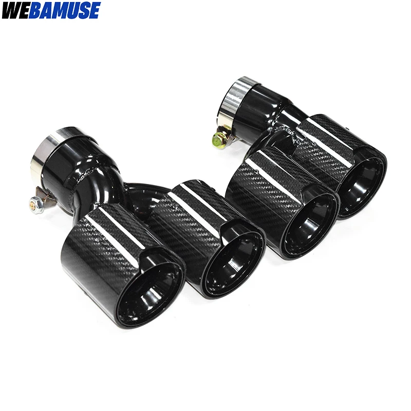 Exhaust Tip Tailpipe Conversion Quad Muffler Tip M Performance Exhaust Systems for BMW 5 Series G30 G31 525i 530i 528i